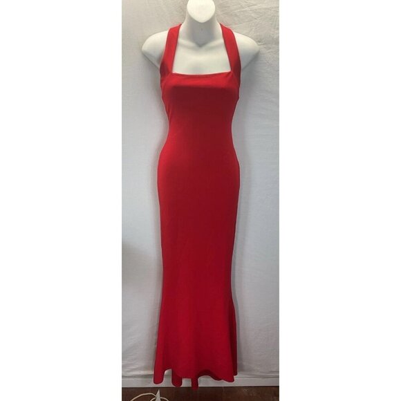 Nookie maxi Dress Red cross back size S formal Prom cocktail party - Picture 1 of 10